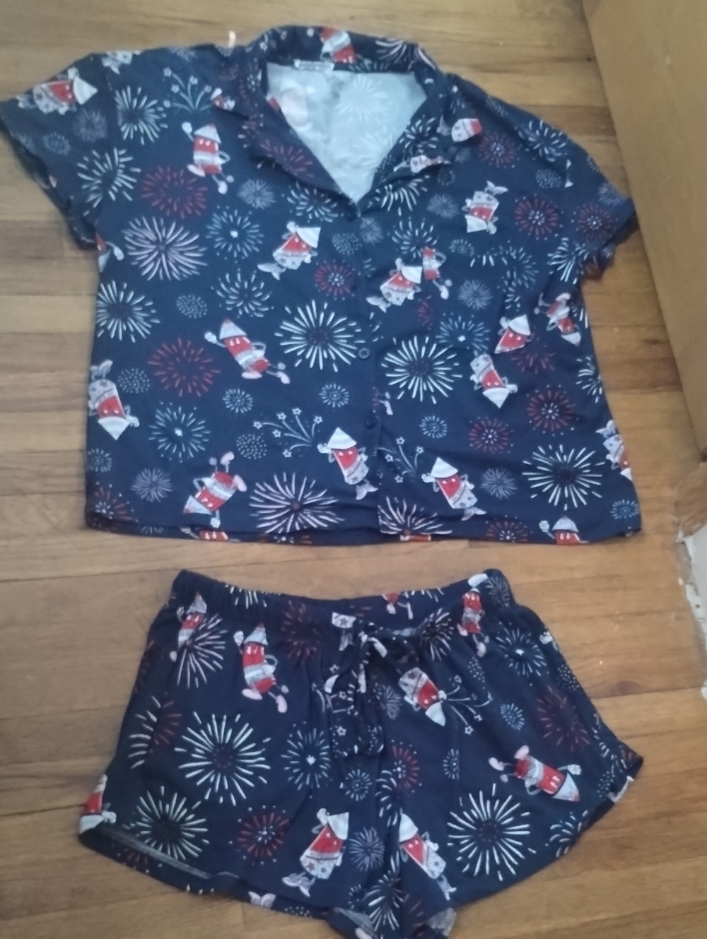 Navy Two-Piece Pajama Set